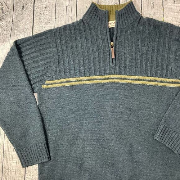 EWM Wool Blend 1/4 Zip Sweater - Picture 2 of 5